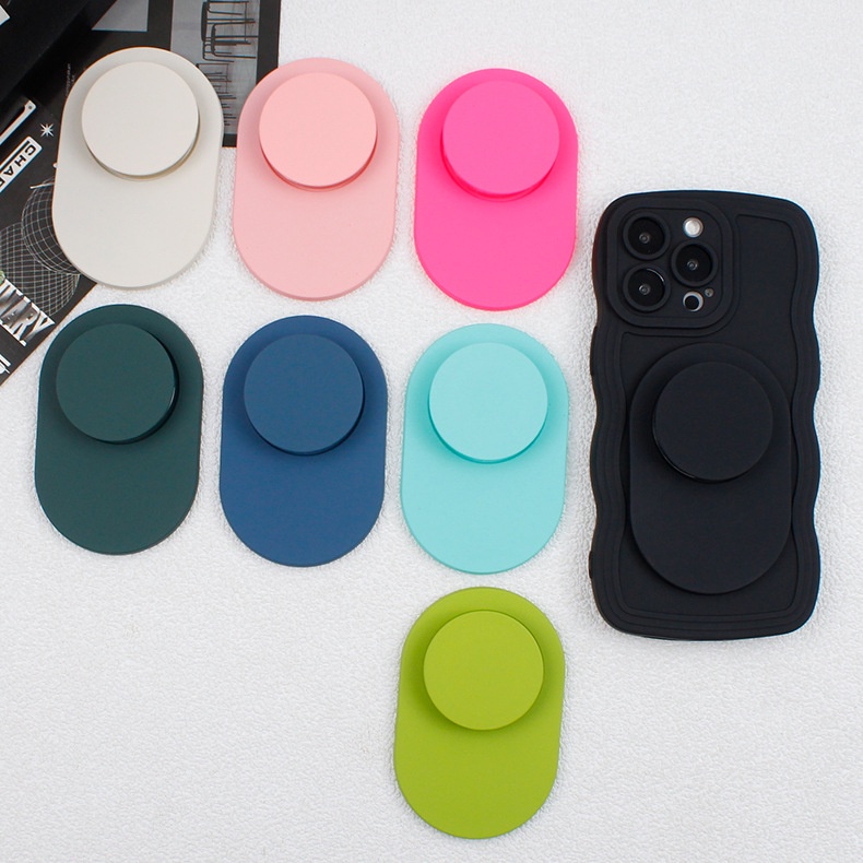 Coreano Simples Cor Sólida Dobrável Para Telefone Magnético Magsafe Griptok Grip Tok Stand iPhone Suporte De Caixa De Carregamento Sem Fio