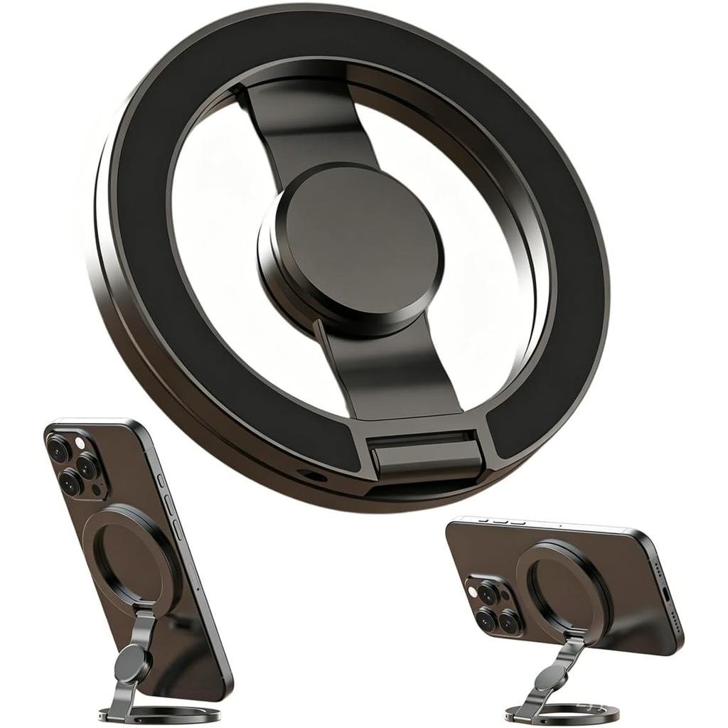 Dual-Sided Magnetic Phone Grip for MagSafe Ring Stand Holder Kickstand Compatible with MagSafe Magnets Accessories for 1