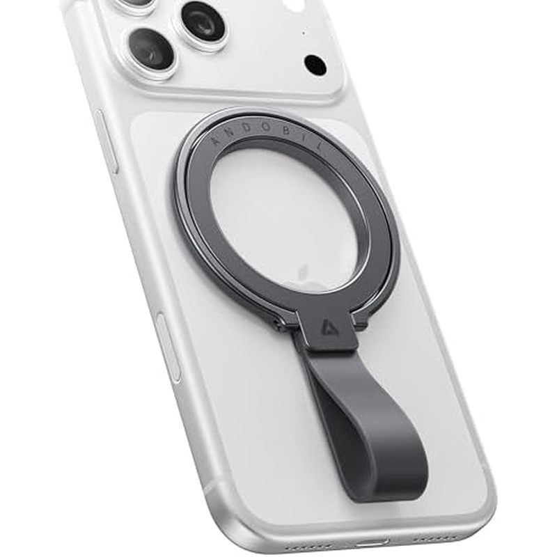 andobil [2026 Unrivaled Stability] Magnetic Phone Grip Holder for MagSafe Ring Stand Holder Kickstand Compatible with Ma