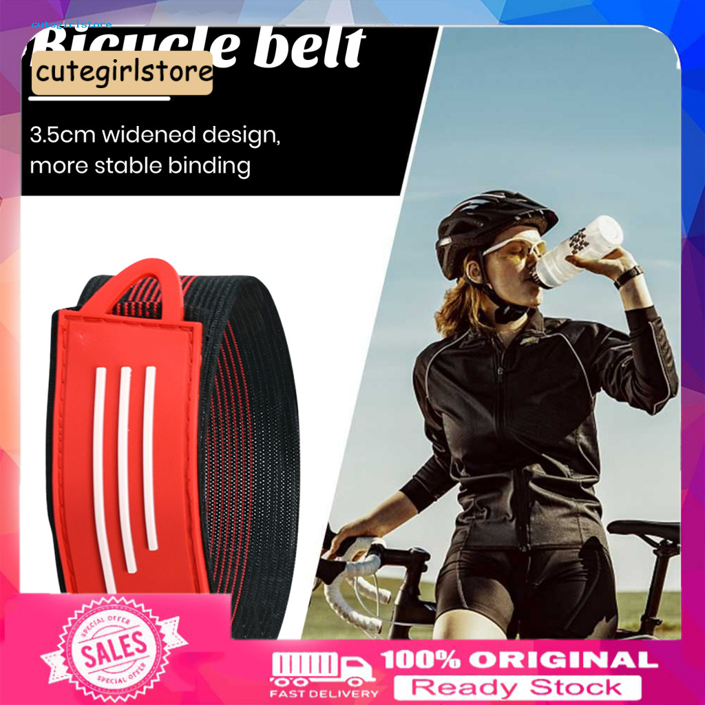 Cycling Ankle Wrap Elastic Bike Leg 2pcs Straps Wide Stretchable Bands Secure Wraps for Jogging Running Hiking Outdoor S