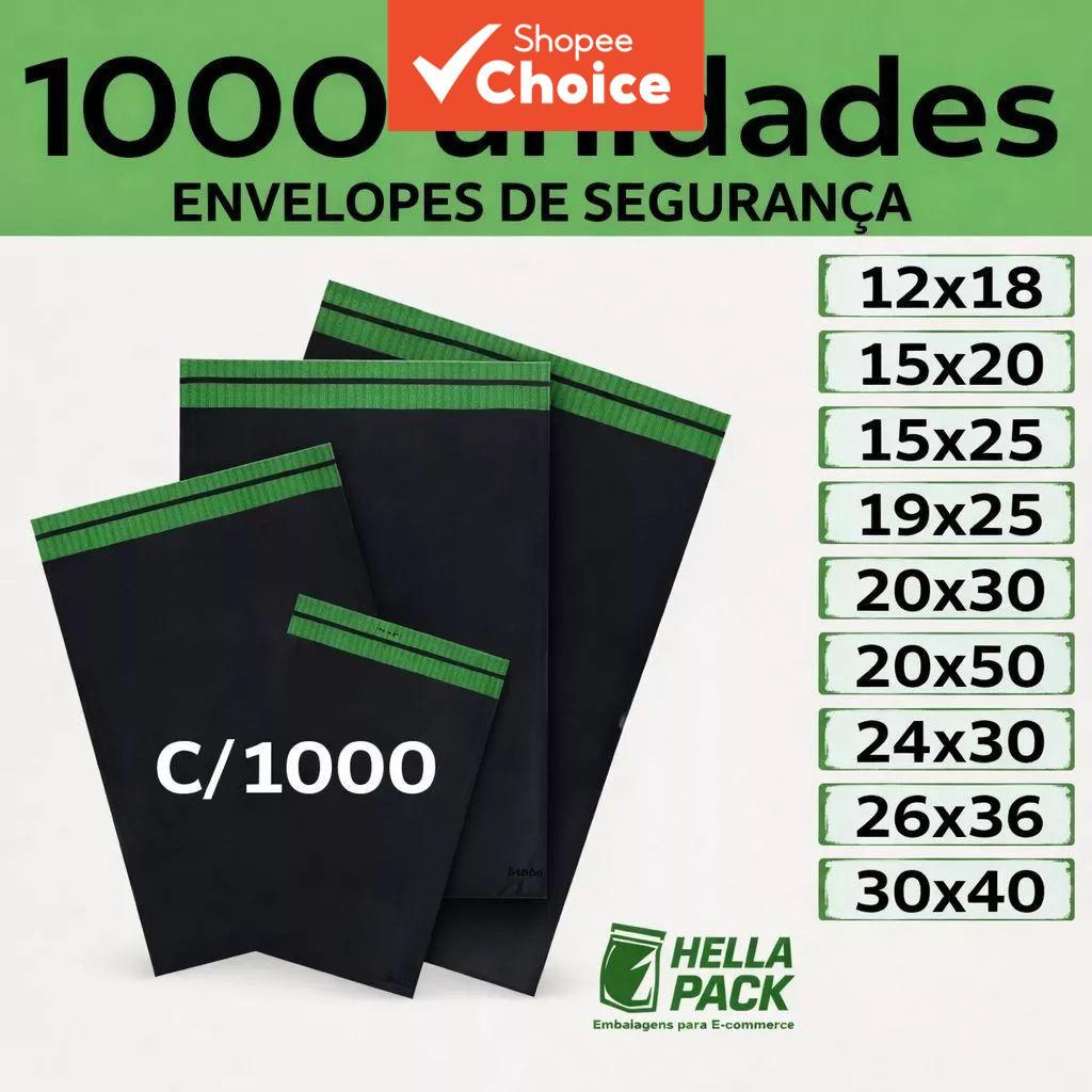 Venda quente 1000Pcs 20x30cm sacos de envio à prova de violação | Envelopes plásticos de segurança com fechamento por