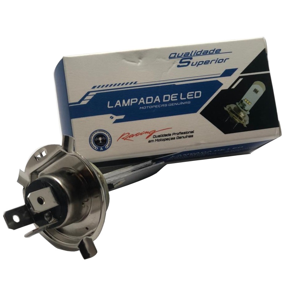 Lâmpada De Led - H4 (8w) 6 Leds Com 800 Lumens (sem Reator)