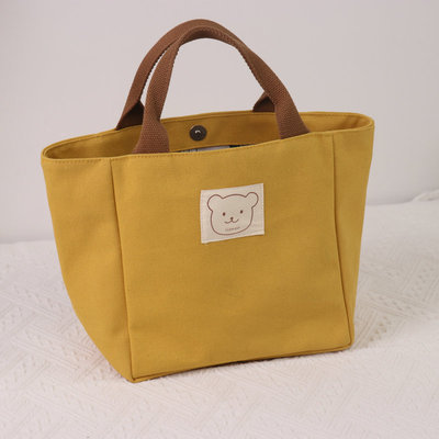 Bolsa de lona feminina sacola mãe trabalho pequena sacola almoço estudante lancheira saco de trabalho Commuter almoço sa