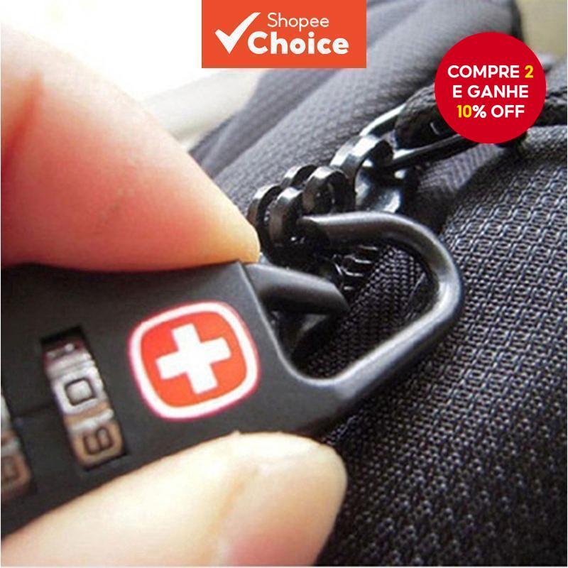 Swiss Cross Screen Impresso Bloqueio Pull Rod Bagagem Caixa De Viagem Anti-Roubo