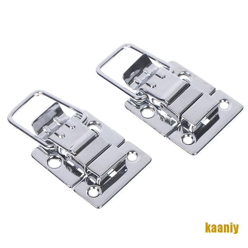 Kaaniy 2 Peças Trava De Aço Inoxidável Cromado Para Baú / Caixa / Mala / Ferramenta Com Fecho Obua