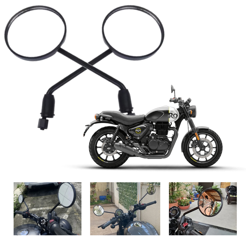 Retrovisor Royal Enfield Hunter 350 Meteor Fireball 350 Preto