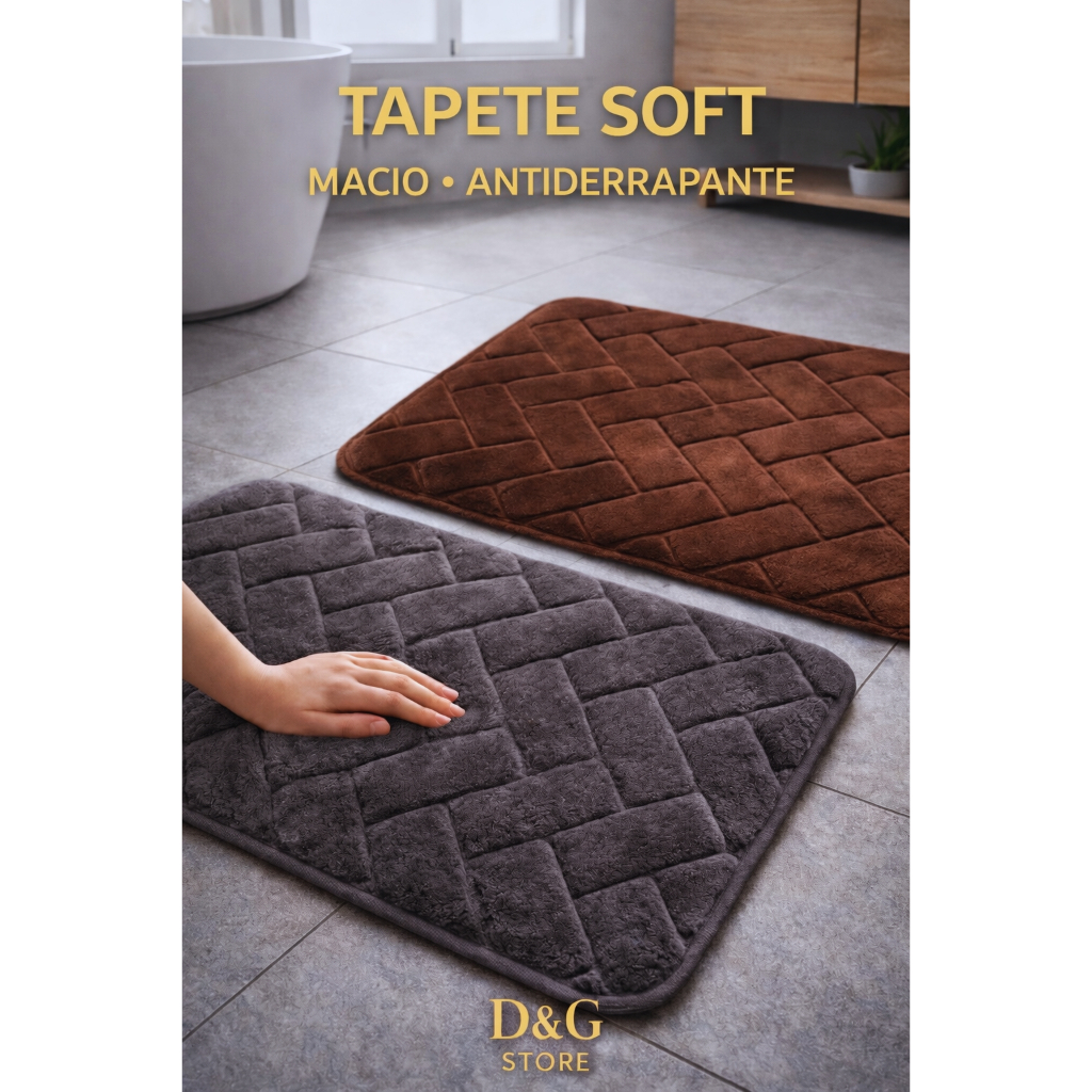 Tapete Banheiro Absorvente Antiderrapante Premium Macio 60x40 – Cozinha e Entrada