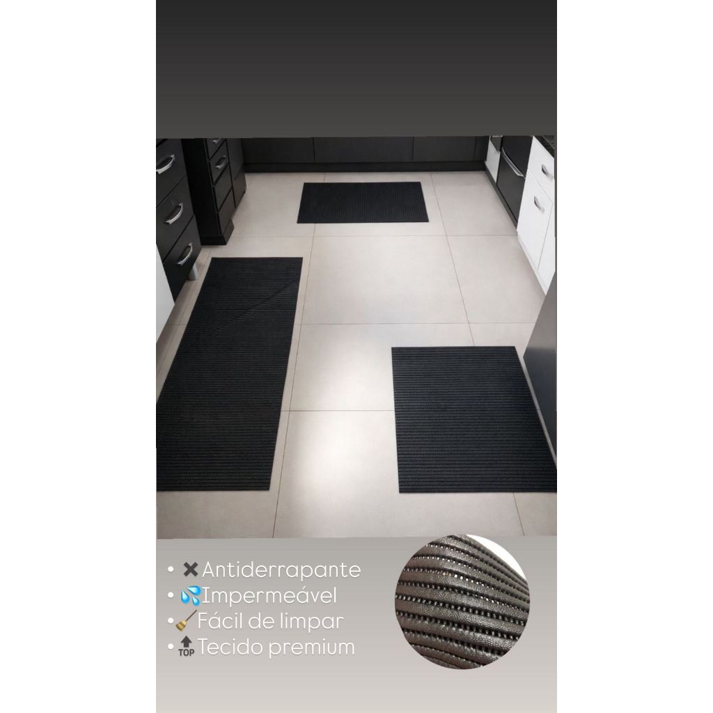 Kit De Passadeira Antiderrapante ,Tecido premium Para Deixar seu ambiente moderno.