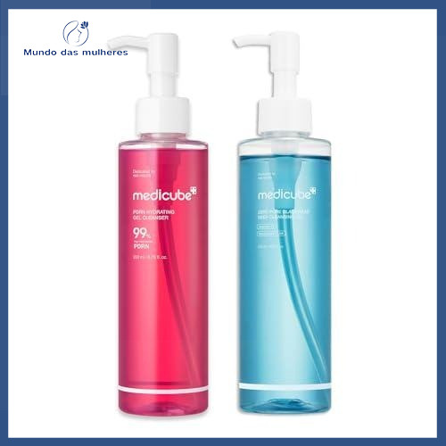 Medicube Zero Pore Blackhead Deep Cleansing Oil 205ml +  PDRN Gel to Foam Cleanser 200ml