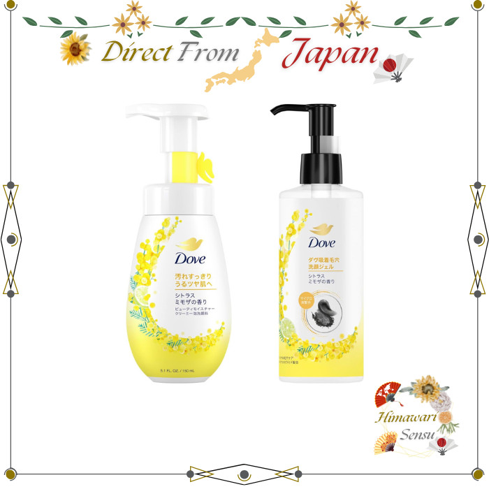 Dove Citrus Mimosa Facial Care Cleansing Foam and Gel Set【 Direct from Japan 】