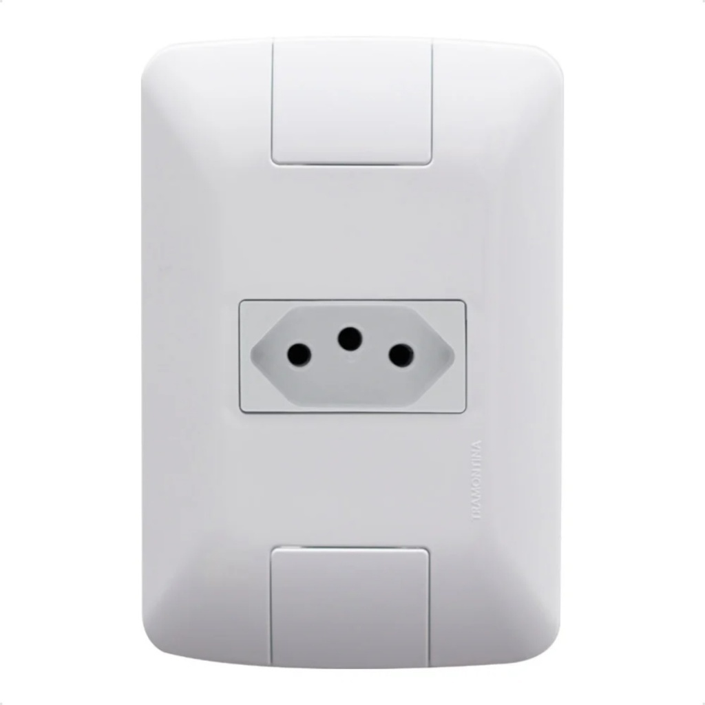 Tomadas e Interruptores Tramontina Linha Aria Completa 10A 20A Placa Modular 4x2 4x4 Branca