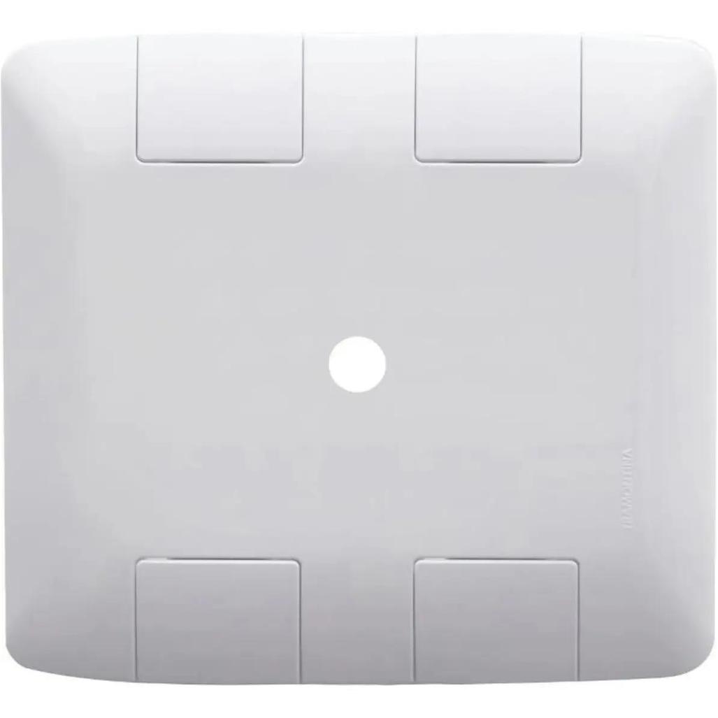 Tramontina Placa Furo 4x4 Espelho Tampa Aria Branca 9,5 mm para Cabos em Termoplástico Embutir Parede