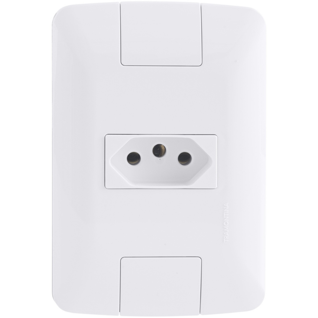 Conjunto Tomada 2p + T 20a/250v Aria Branca - Tramontina Cor Branco