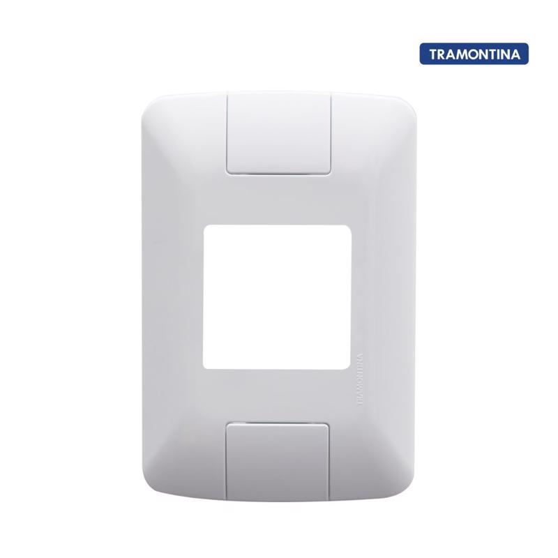 PLACA PARA INTERRUPTOR 4X2 2 POSTOS JUNTOS - ARIA BRANCA - TRAMONTINA