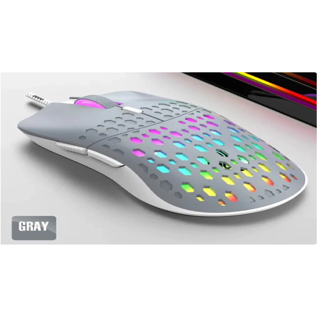 Mouse Gamer Raiku Com Fio Para Jogo 3.200 Dpi