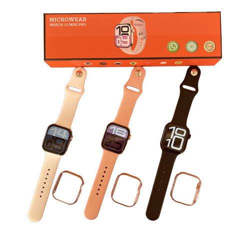 Relogio Smartwatch W10t Pro Mini 42mm Gps Nfc