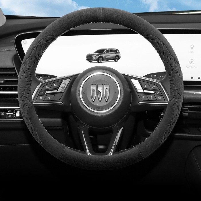 ! Envision Plus Capa De Volante Camurça Veludo Ultrafina Especial Antiderrapante Absorvente De Suor Alça De Carro