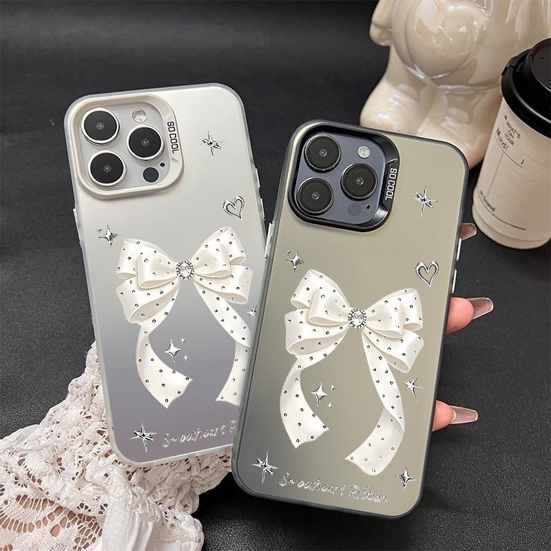 Elemento Capa de celular: Estampa Laço Sweetheart compatível com iPhone IP17PROMAX/IP16PRO/IP15 e outros modelos