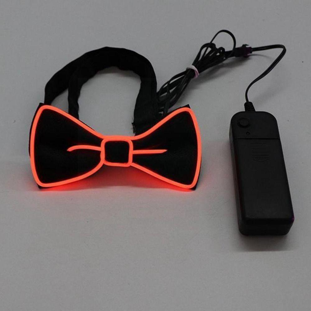 Gravata Borboleta Luminosa Ilumina Brilho No Escuro Adereços De Desempenho De Festa Para Homens E Mulheres Conjunto De S