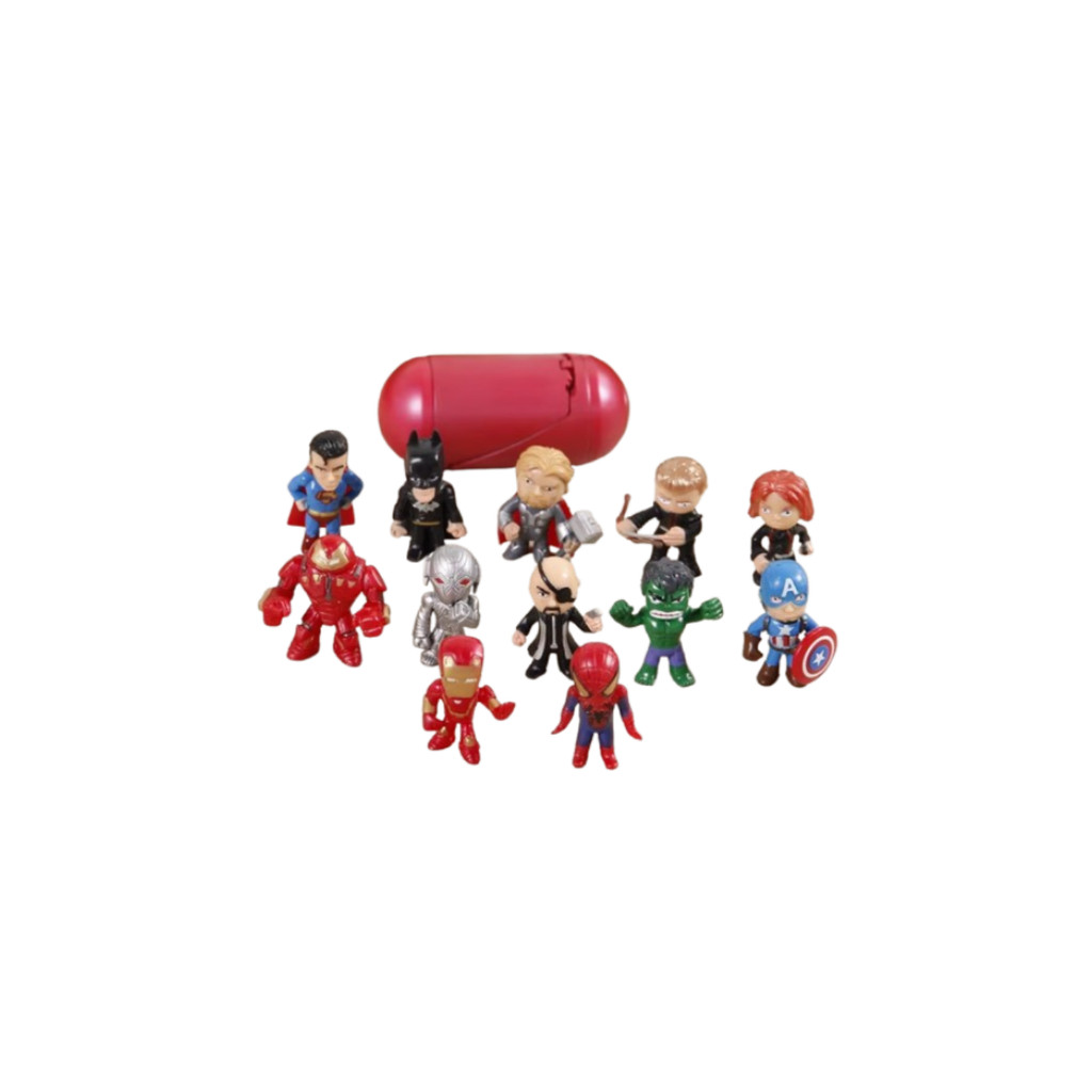 Kit 12 Bonecos Marvel Vingadores Bolo Presente Festa Lembran