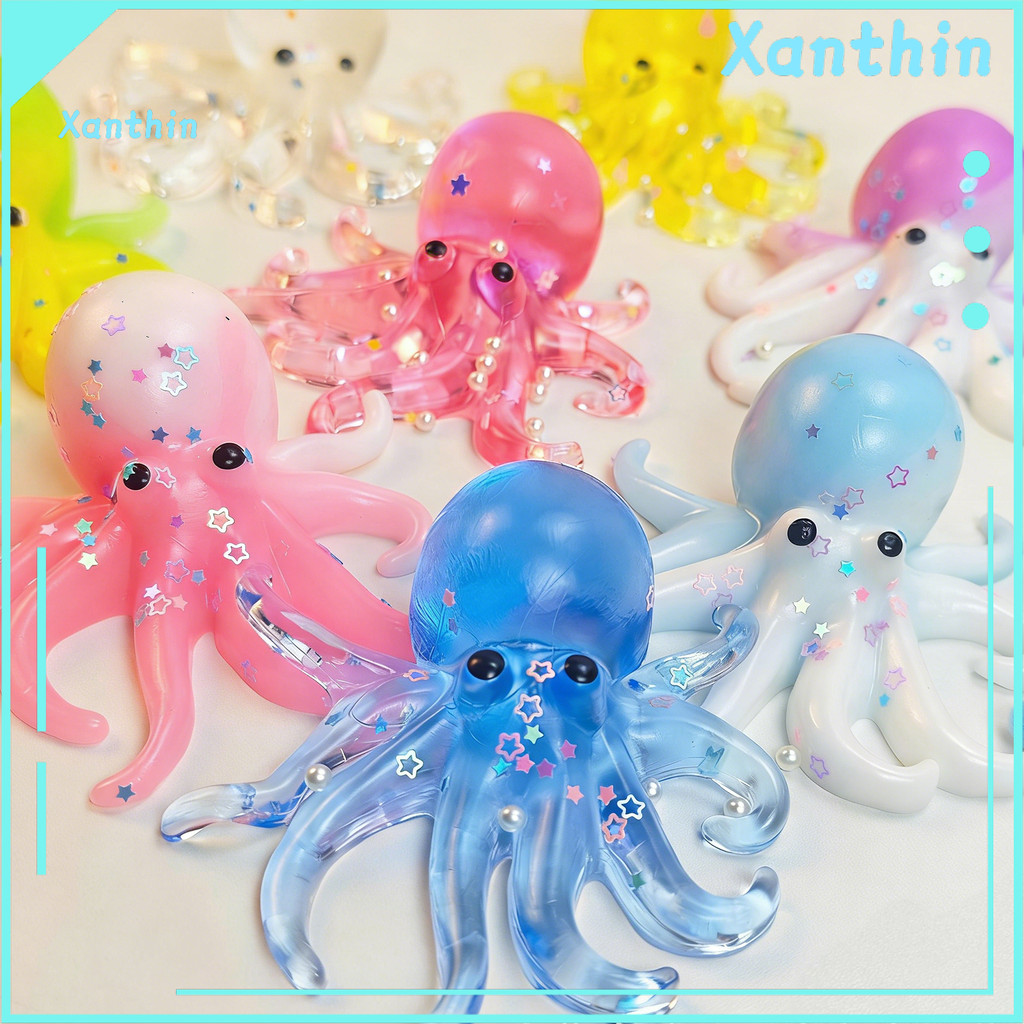 Mini Polvo Espremer Brinquedo Ansiedade Alívio Do Estresse De Macio Elástico Mar Animal Sensorial Lembran