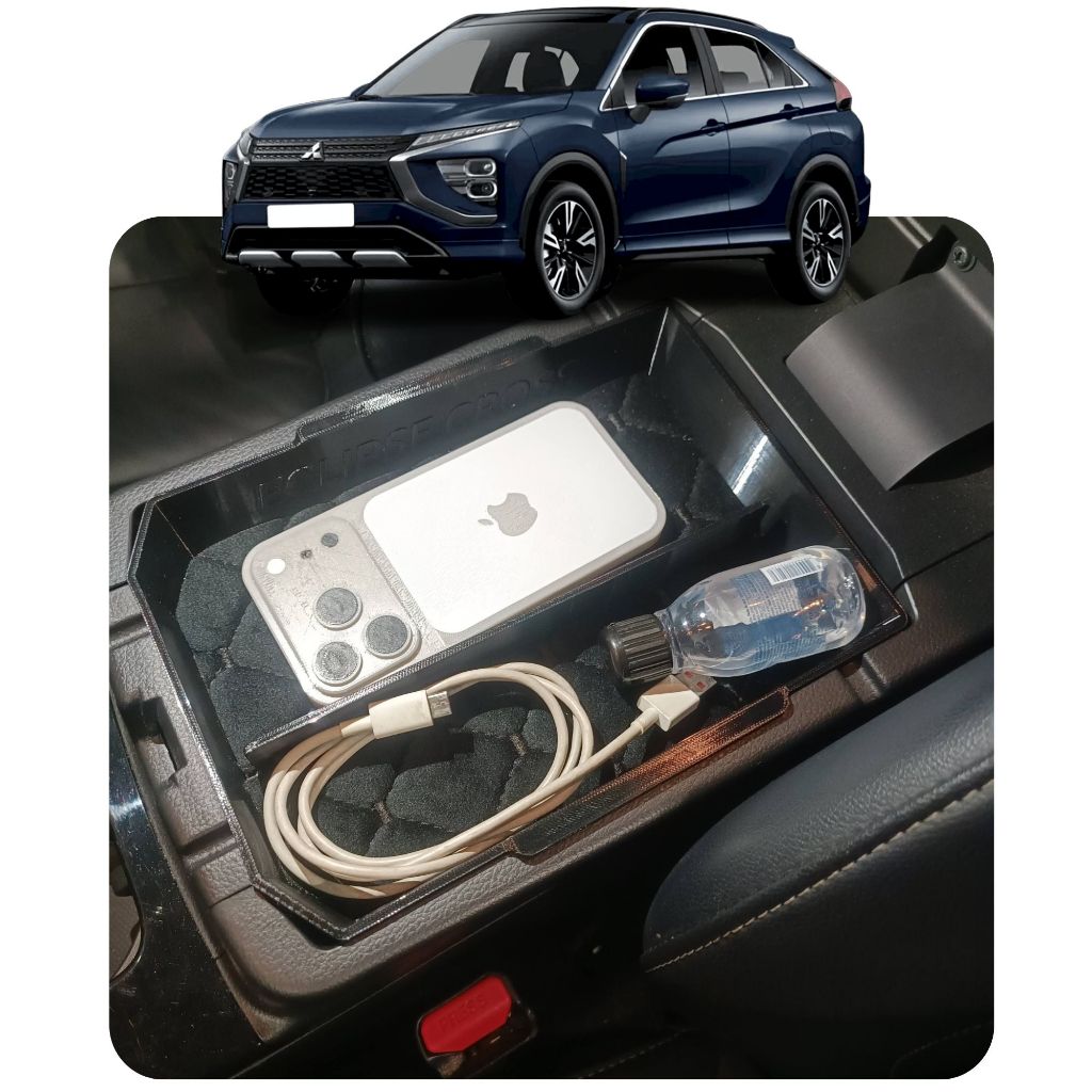 Organizador Console Apoio de Braço Porta Objetos MITSUBISHI ECLIPSE CROSS Bandeja Interna