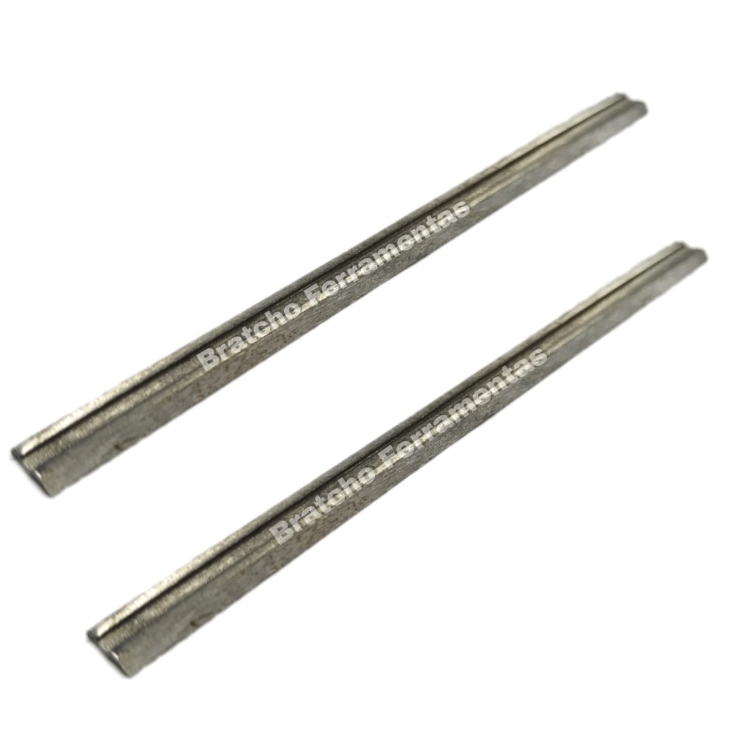 Kit 2 Lâmina Faca Fina Para Plaina 82mm Makita Bosch B&d Skill