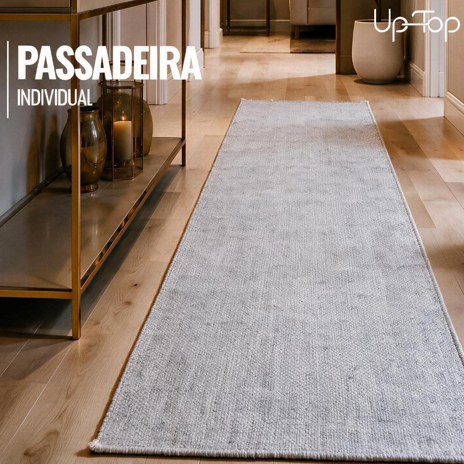 Tapete Passadeira Trama Natural 100% Algodão