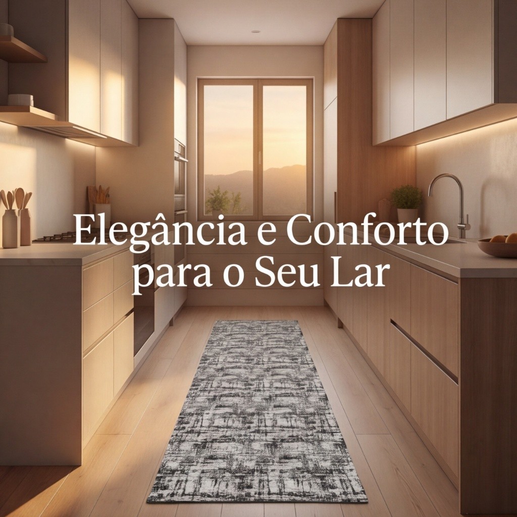 Passadeira Algodão Dubai Artesanal Decorativa para Cozinha Corredor Sala Premium Resistente