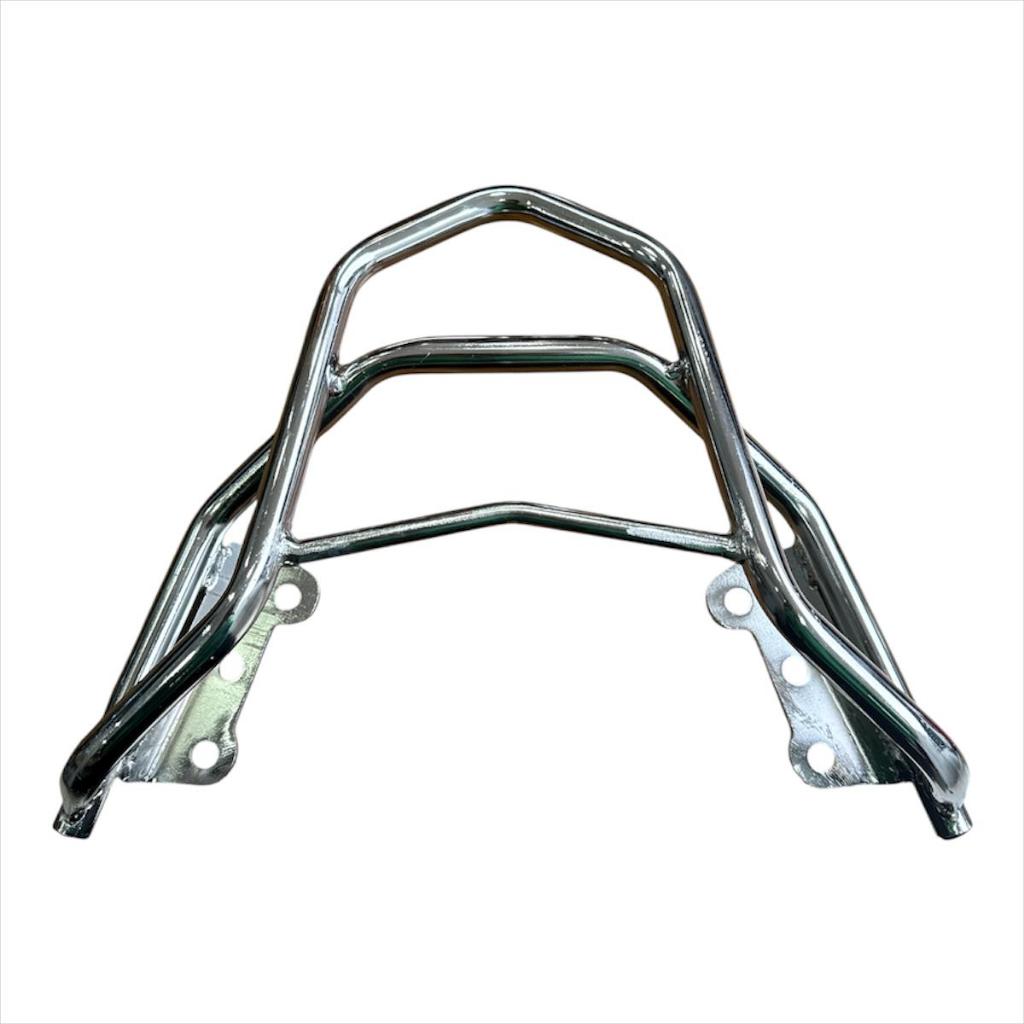 Bagageiro Suporte Rack Bau Yamaha Xtz 250 Lander 2019 A 2025 Aço cromado metal x churrasqueira