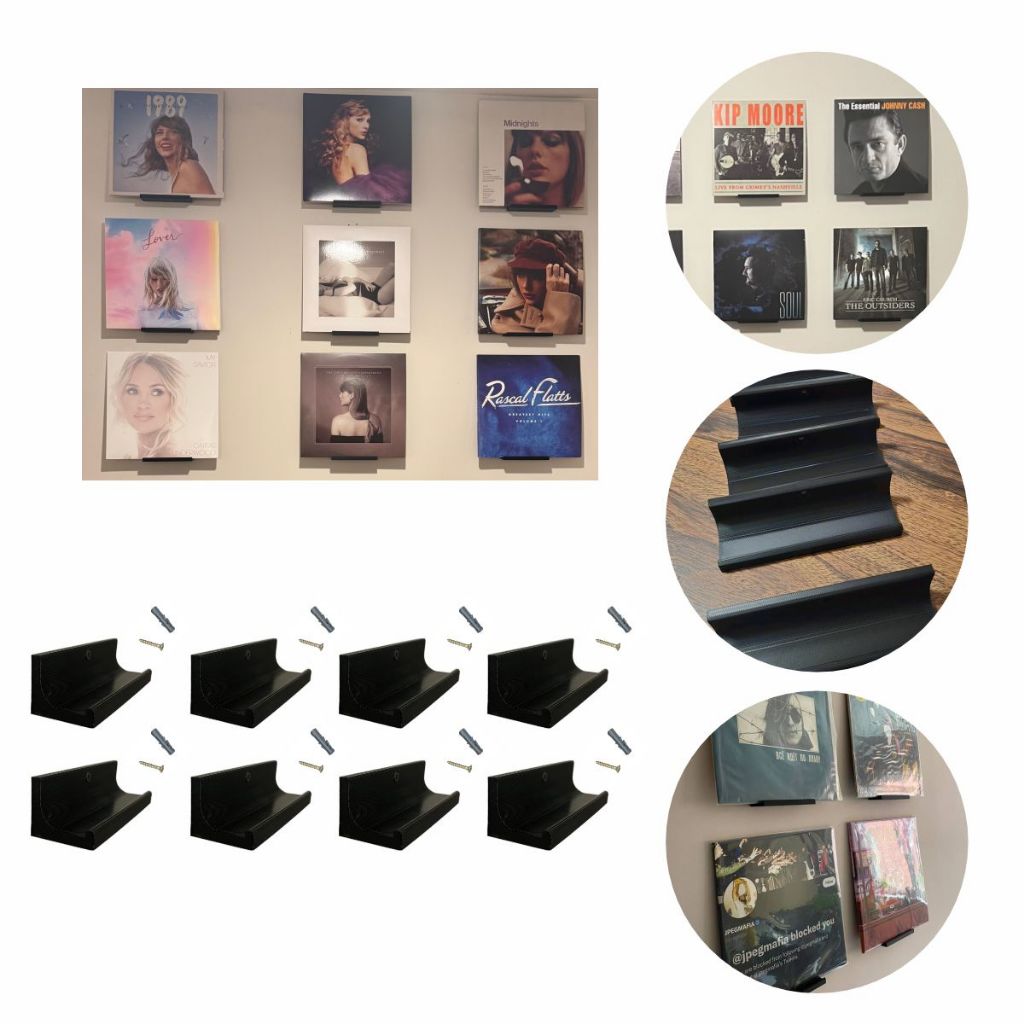 Suporte Expositor de Parede para Capa de Disco de Vinil