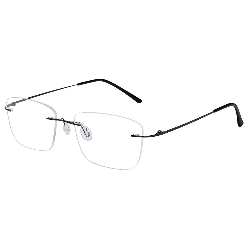 Óculos Feminino Balgriff Titanium Armação Sem Aro Para Grau Formato Quadrado Estilo Casual Isabela Dias 681