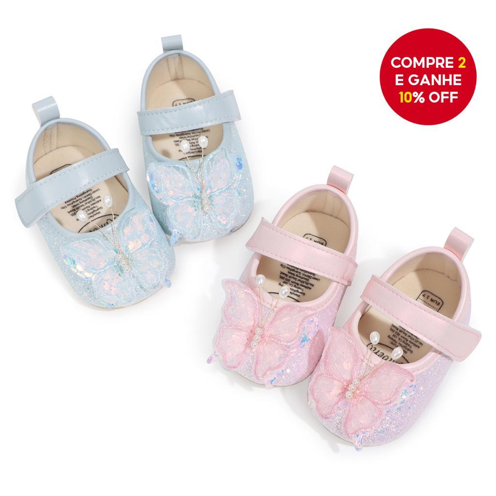 Arco Princesa Sapatos Baixos Sola Macia Antiderrapante Criança 0-1 Ano Mary Jane Elegante Primeiros Passos De Bebê Menin