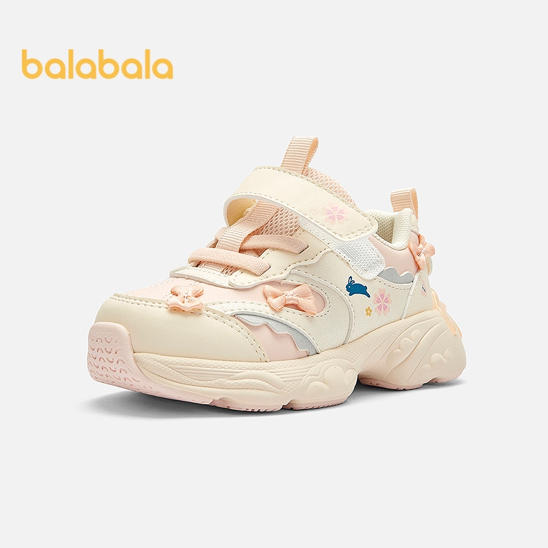 Balabala Meninas Tênis De Caminhada Arco Pai Sapatos Estilo Ano Novo 2026 Moda Casual Leve Respirável Confortável Sola M