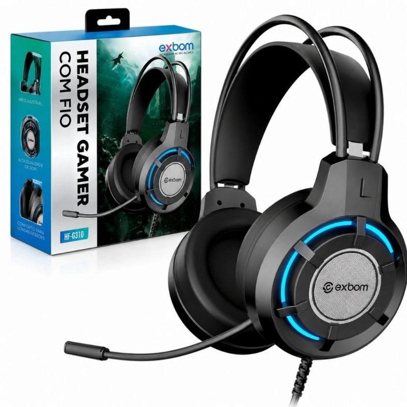 Headset Gamer Onistek RGB Preto ON-FN637
