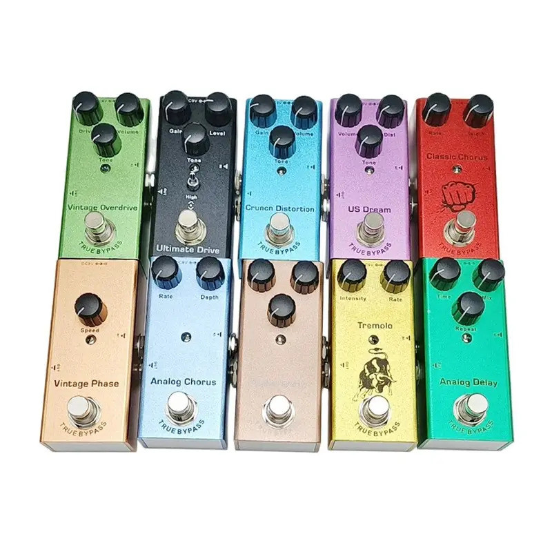 Electric Guitar Pedal Vintage overdrive/US Dream/Classic Chorus/Vintage Phase/Tremolo/Analog delay/Digital Delay/Ultimat