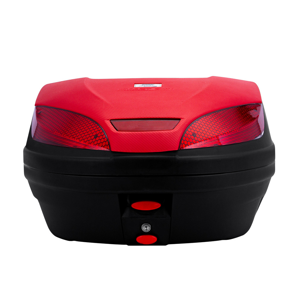 Baú Bauleto Para Motos 52 Litros Smart Box 3 Refletor Traseiro Chave e Trava Preto Protork