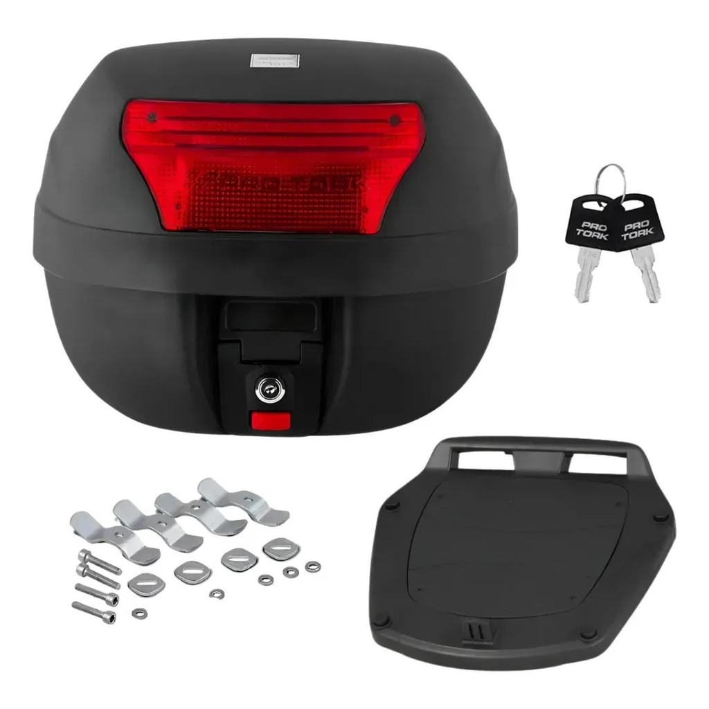 Bauleto 28 Litros Pro Tork Smart Lente Vermelha Preto
