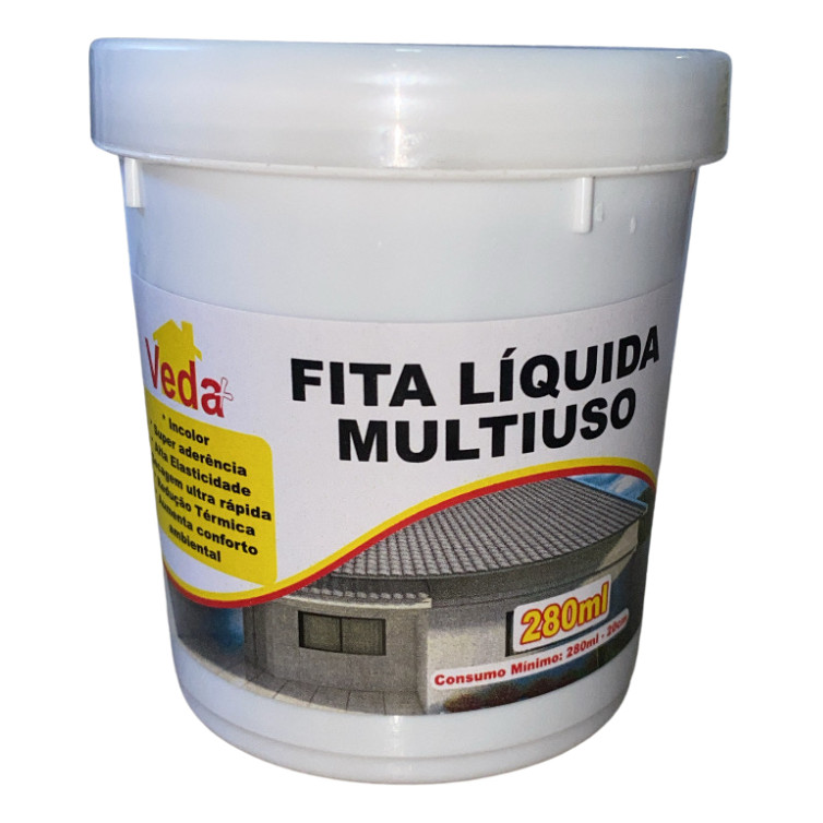 Impermeabilizante transparente fita liquida 280 ml para pias ralos vasos trincas