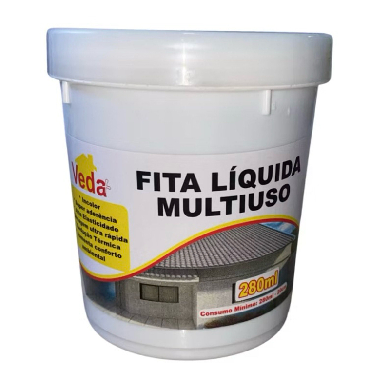 Fita Líquida 280 ml Impermeabilização Paredes Piso Madeira Ária Extrema.