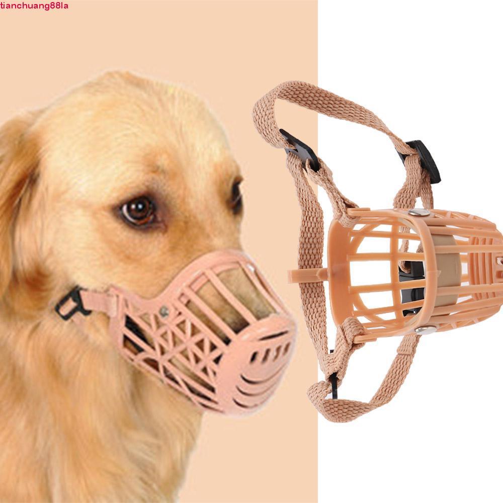 Máscara Para Cachorro TIANCHUANG Anti Stop Bite Supply Plástico-Mordida Boca Grooming
