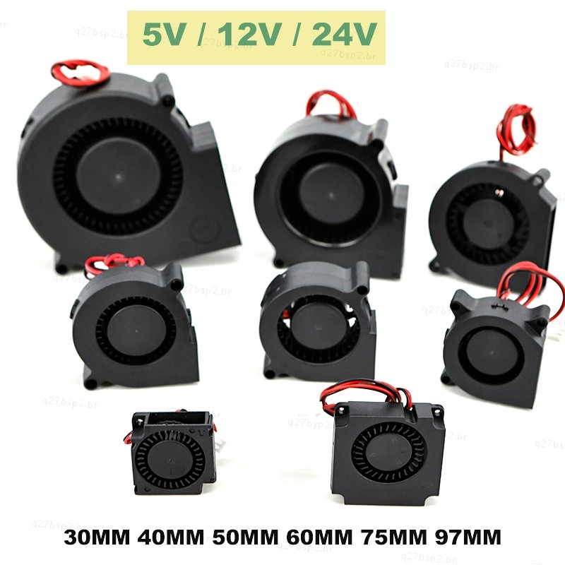 30MM 40MM 50MM 60MM 75MM 97MM DC Ventilador De Refrigeração Motor Sem Escova 2pin turbo Refrigerador Umidificador Fogão