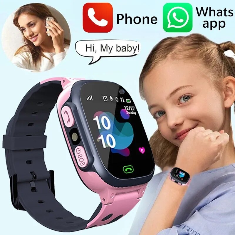 Q12 Smartwatch Relógio Inteligente Para Crianças SOS Telefônico 5G SIM Card IP67 Rastreador De Localização À Prova D'água Kid