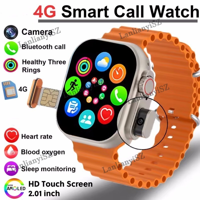 Bluetooth SmartWatch BW9 Pro Relógio Inteligente Suporte 4G Cartão SIM Rede Celular Modo Esportivo
