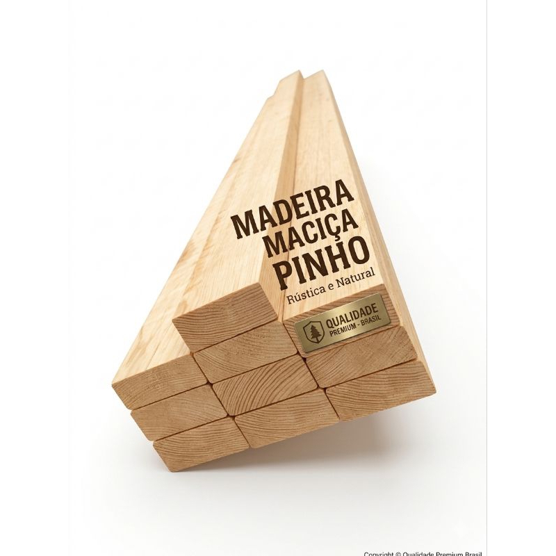 Kit 10 Sarrafos Madeira Pinus Acabamento Aparelhada 4×2cm Medidas Aproximadas Artesanato e Projetos DIY