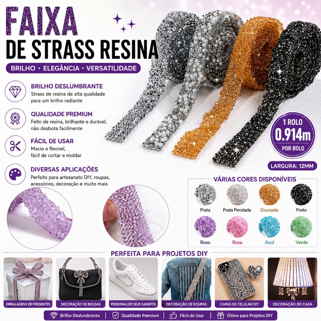 Strass De Resina 1.2cm Autocolante Para DIY Bijuterias Artesanato Decoração De Roupas e Acessórios