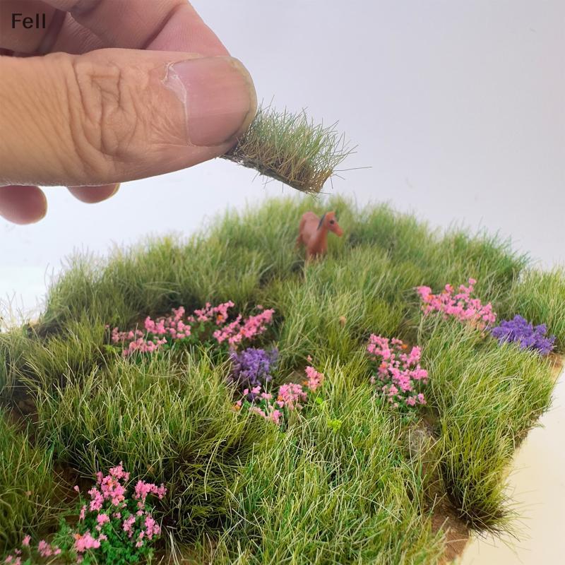 [Fel] 1.2CM Simulação Grama Gramado Vegetação Modelo Planta Cluster Para Decoração De Plataforma DIY Cenário Em Miniatur
