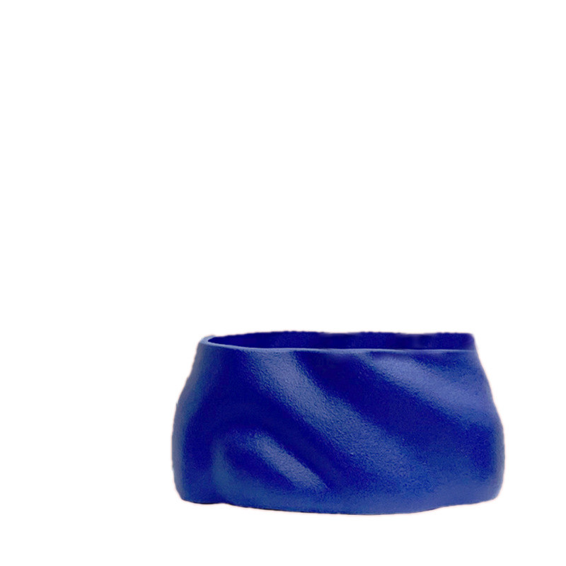 7T5Y Nordic blue resin shoe-shaped flower vase, suitable for model rooms, bedrooms, studies, living rooms, dining rooms,