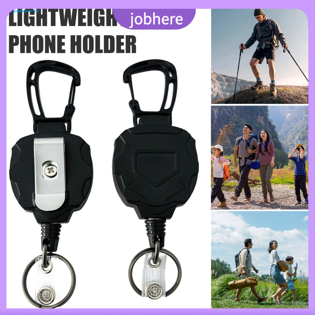 Retractable Phone Holder Keychain Cell with Lanyard – Adjustable 360° Rotating Anti-theft Mobile Tether for Easy Carr