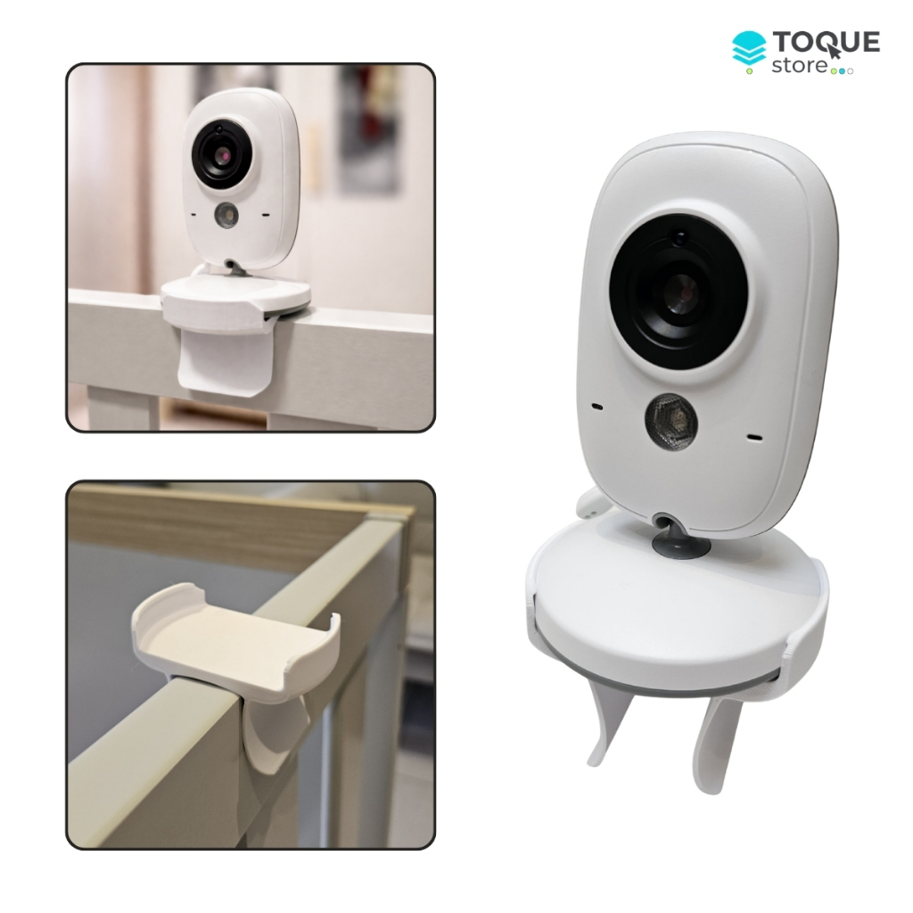 Suporte de Babá Eletrônica Para Berço Universal Ajustável Flexível - Monitor Bebê Vb603 Resistente